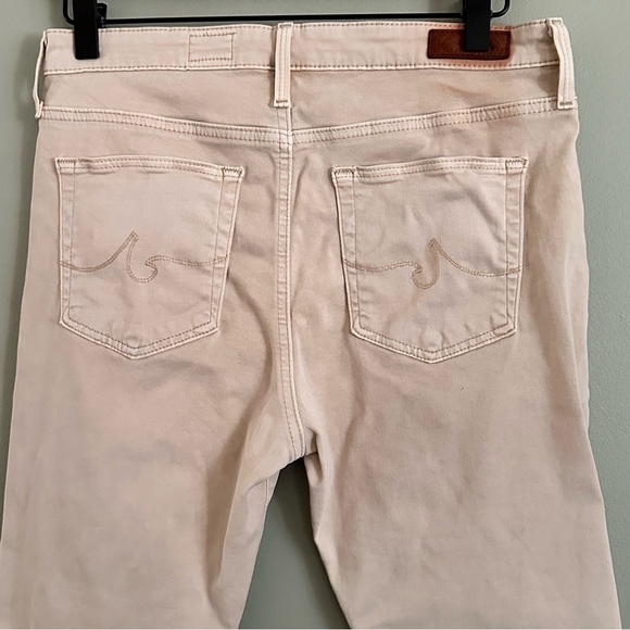 Adriano Goldschmied The Farrah Skinny Ankle High Rise Beige Cream Stretchy Flaws - Picture 7 of 8